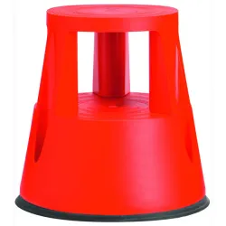 TABORET 2 STOPNIOWY CZERWONY